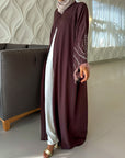Feathered Sleeve Open Abaya (Pre-order Despatch November 20th 2025)