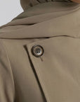 Asymmetric Modest Jacket & Skirt Co-ord - Taupe
