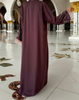 Feathered Sleeve Open Abaya (Pre-order Despatch November 20th 2025)