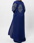 Premium Navy Blue Hand Embellished Open Abaya (Pre-order Despatch November 20th 2025)