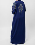 Premium Navy Blue Hand Embellished Open Abaya (Pre-order Despatch November 20th 2025)
