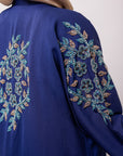 Premium Navy Blue Hand Embellished Open Abaya (Pre-order Despatch November 20th 2025)