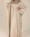 Desert Bronze Closed Butterfly Abaya With Stone Work (Pre-order Despatch November 20th 2025)