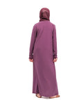 Girls Purple Jersey Abaya