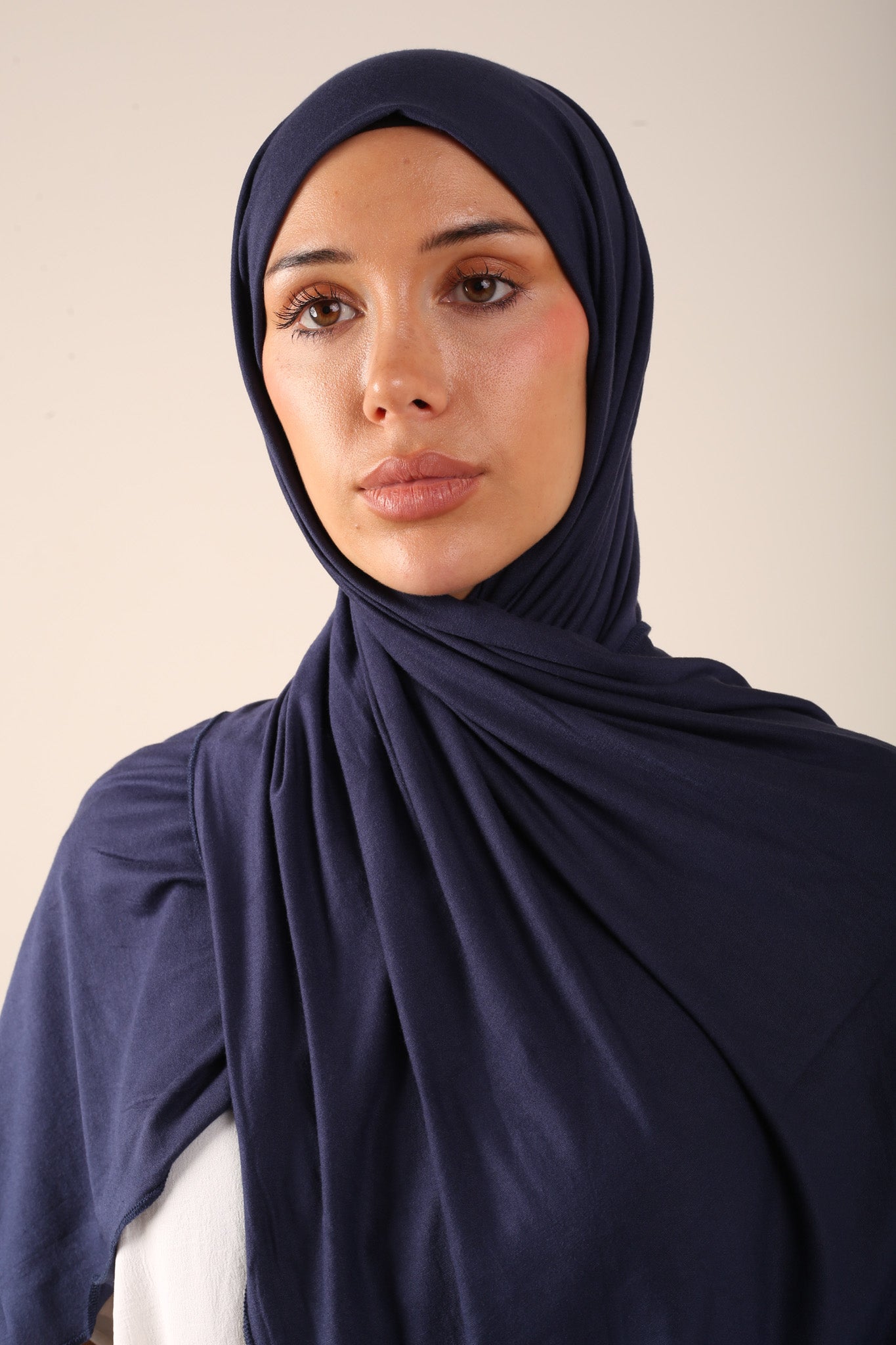 Navy Jersey Hijab