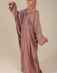 Rose Dusk Embellished Satin Farasha
