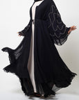 Double Tiered Flare Chiffon Abaya (Pre-order Despatch November 20th 2025)