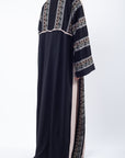 Dual Tone Aztec Print Co-Ord Open Abaya (Pre-order Despatch November 20th 2025)