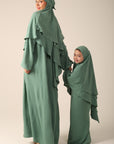 Khimar Set with Abaya - Sage Green