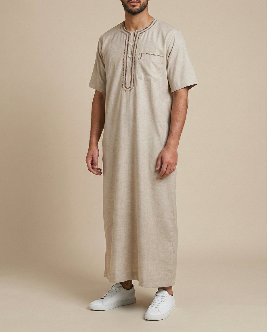 Light Brown Gulf Thobe - Limited Edition