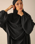 Khimar Set with Abaya - Black