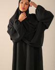 Khimar Set with Abaya - Black