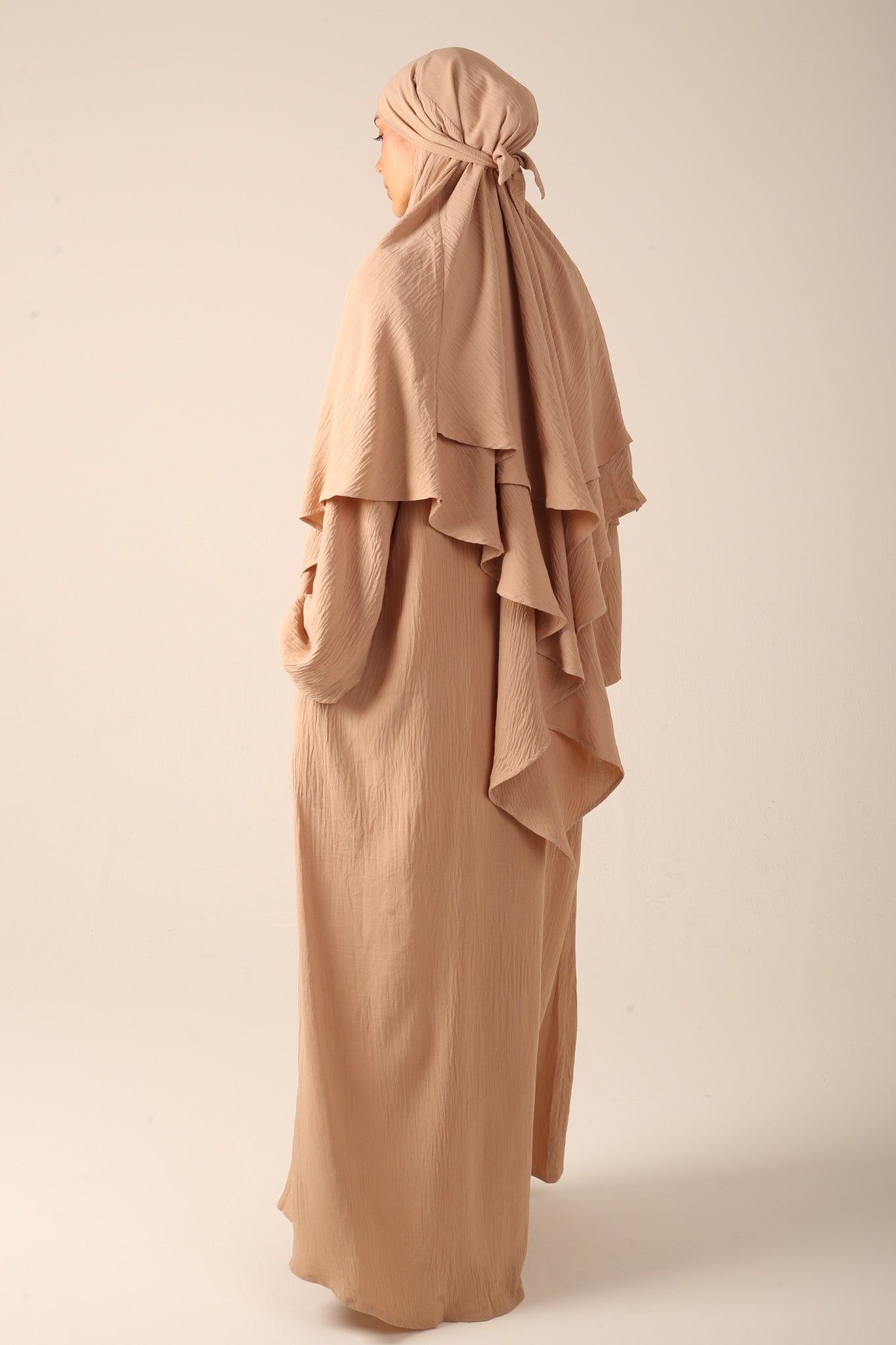 Khimar Set with Abaya - Desert Sand