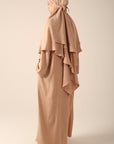 Khimar Set with Abaya - Desert Sand