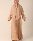 Khimar Set with Abaya - Desert Sand