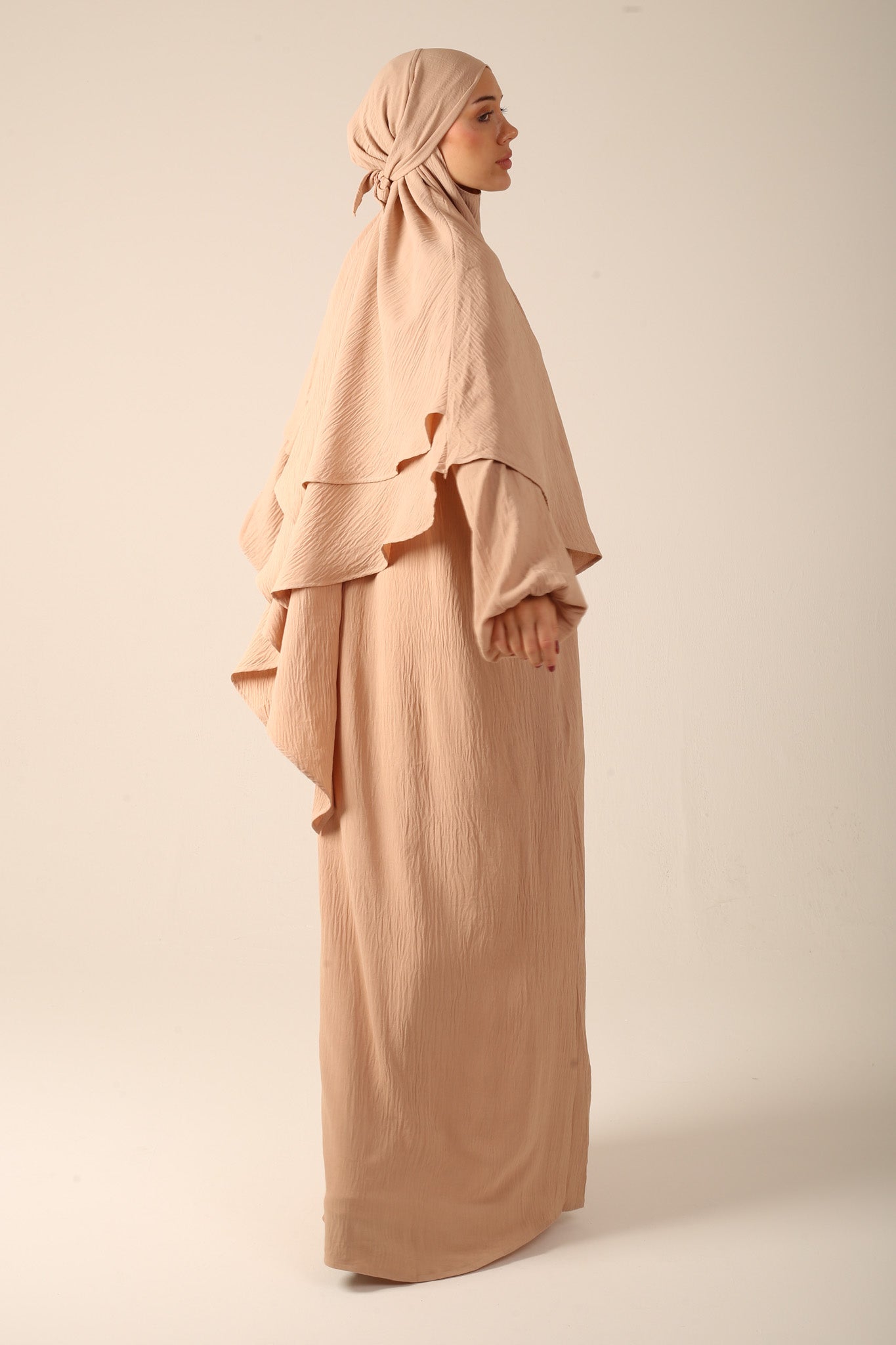 Khimar Set with Abaya - Desert Sand