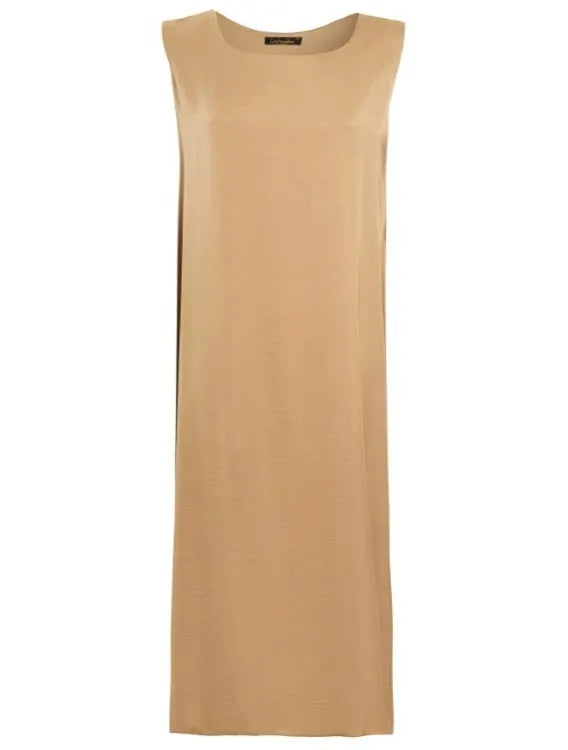 Gold Sleeveless Slip Dress