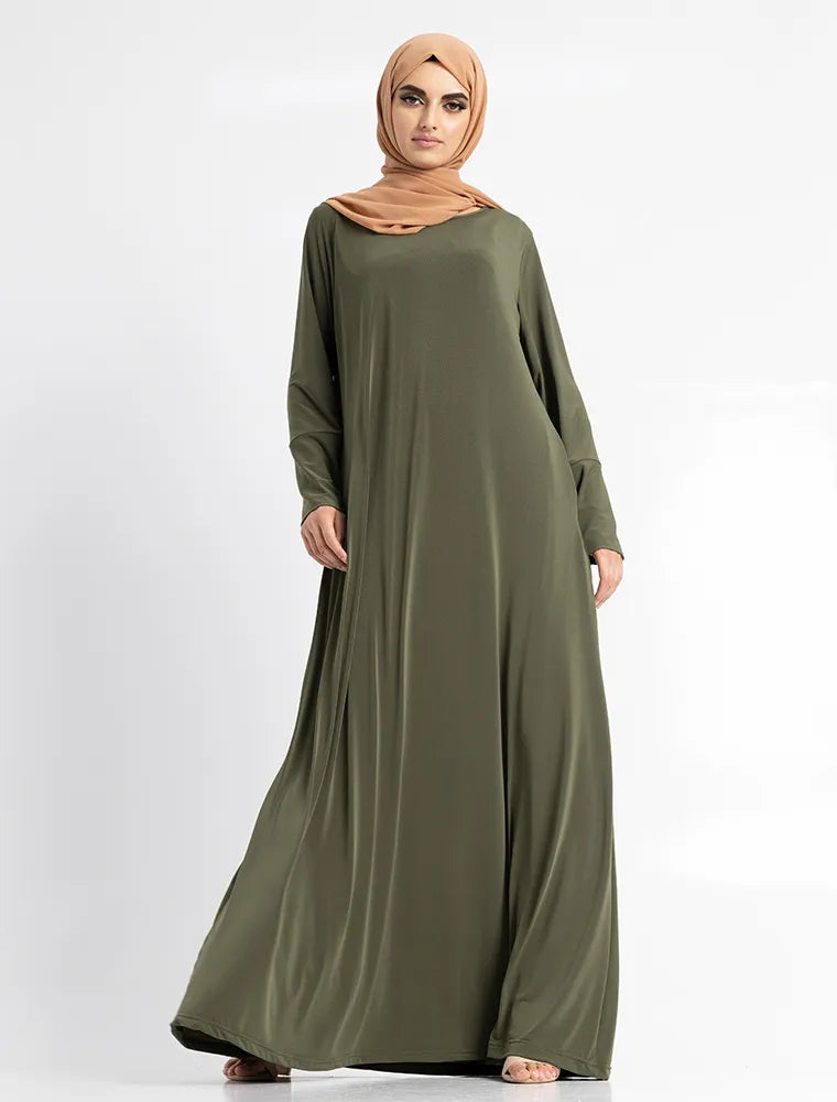 Khaki Everyday Abaya (PRE-ORDER ITEM, DESPATCH MID FEBRUARY 2025)