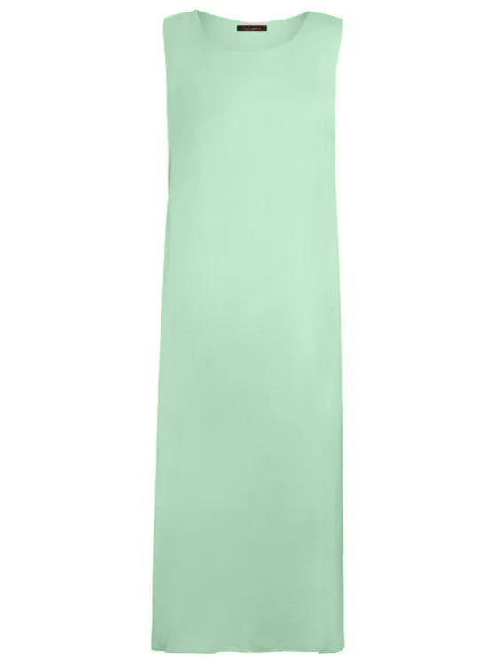 Mint Green Sleeveless Slip Dress