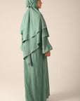 Khimar Set with Abaya - Sage Green