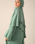 Khimar Set with Abaya - Sage Green