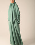 Khimar Set with Abaya - Sage Green