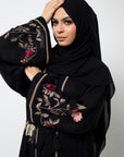 Floral Bouquet Open Abaya