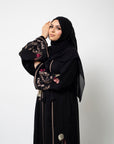 Floral Bouquet Open Abaya