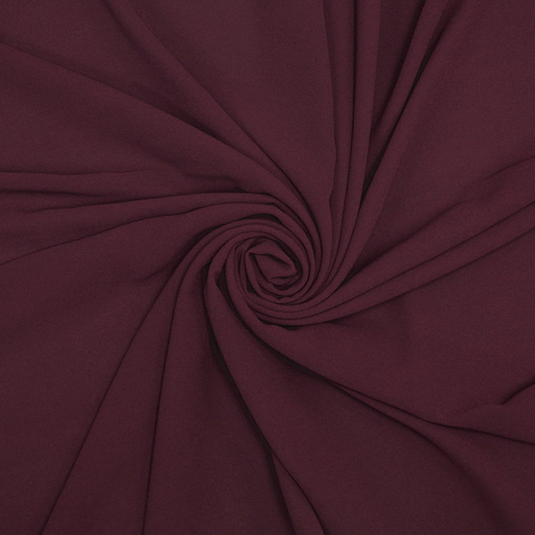 Chiffon Hijab - Burgundy